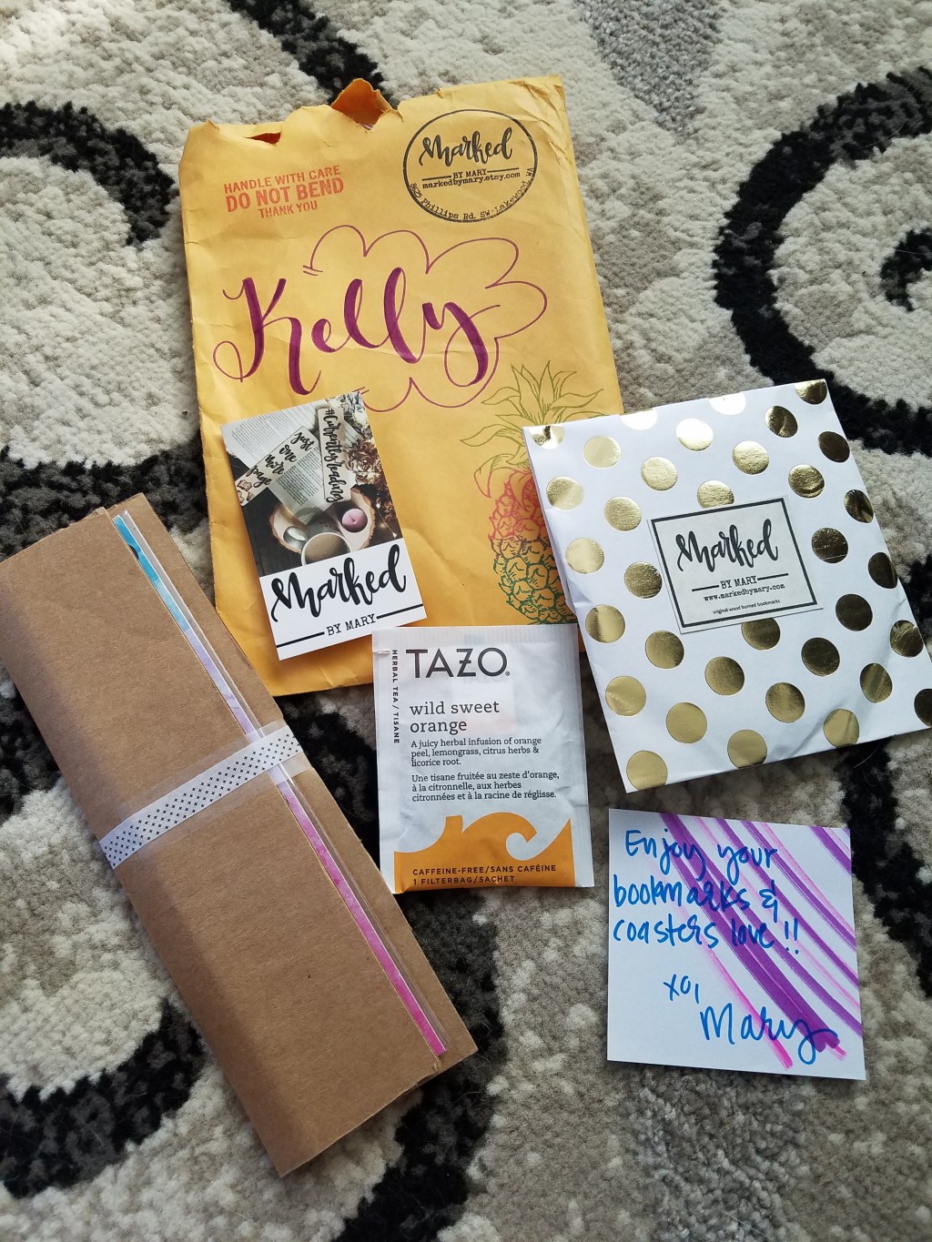 Order from MarkedByMary.com – GORGEOUS Bookmarks and&nbsp;Coasters!