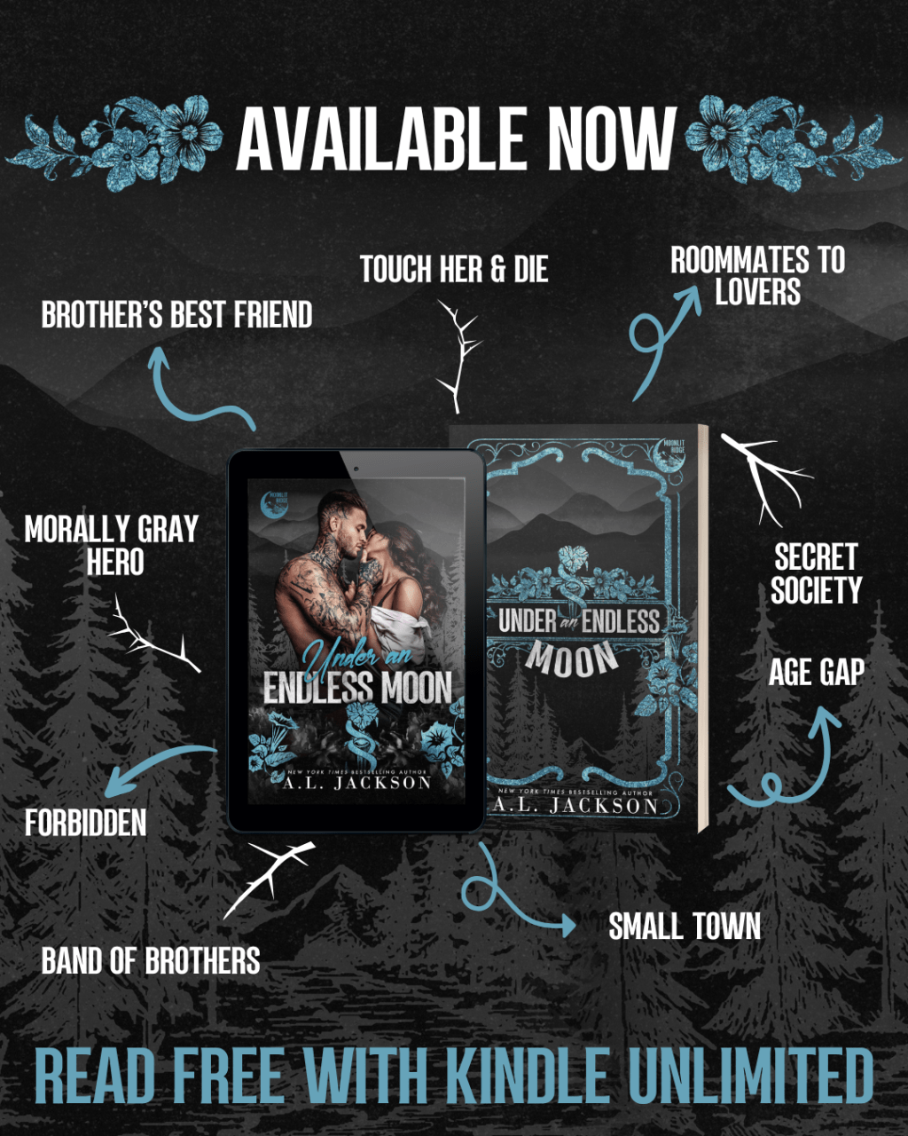 Under An Endless Moon by A.L. Jackson (4.5 Star Book Review) Motorcycle Club&nbsp;Romance