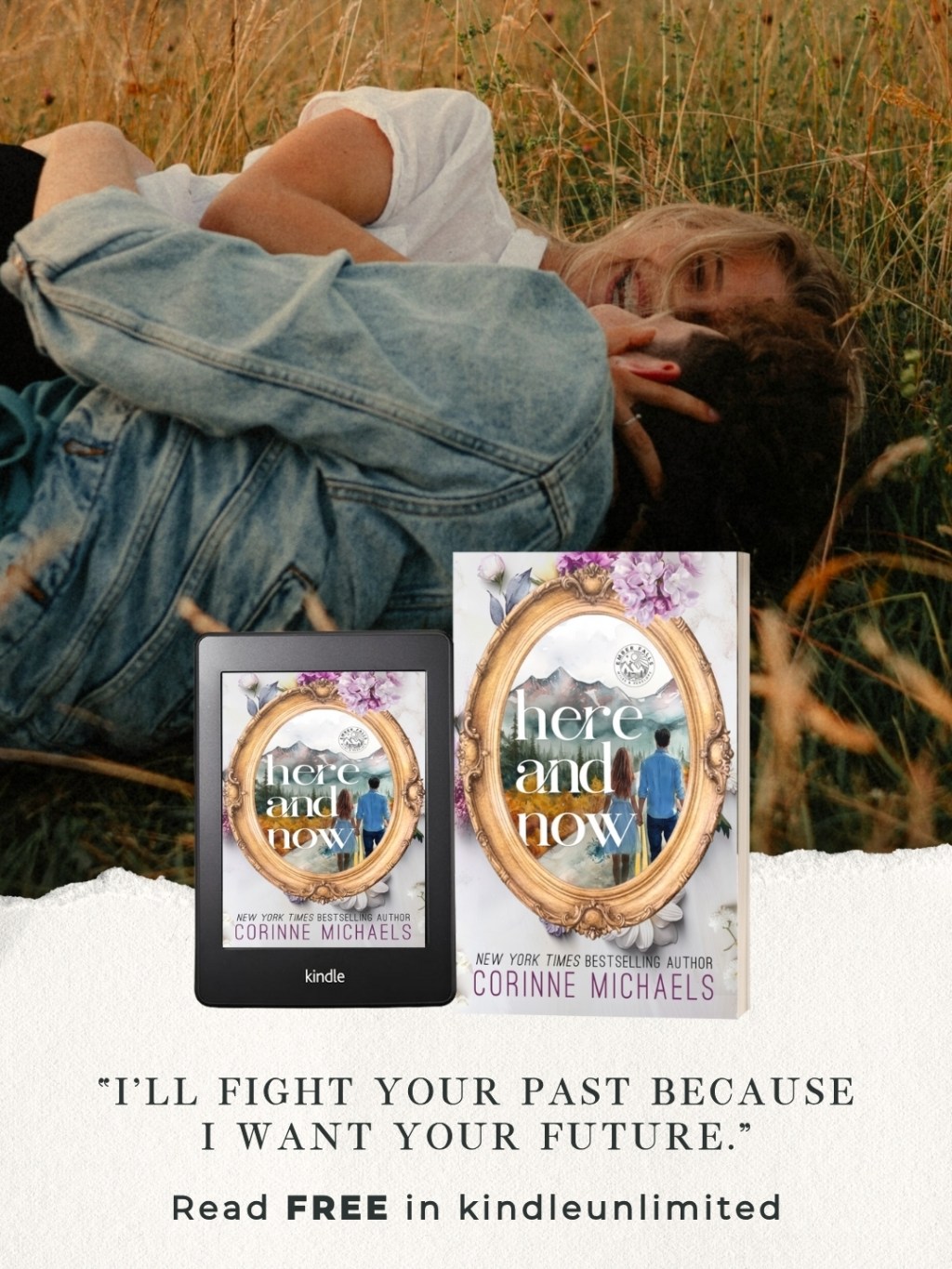 Here and Now by Corinne Michaels (4 Star Book Review) Single Mom, Small Town&nbsp;Romance