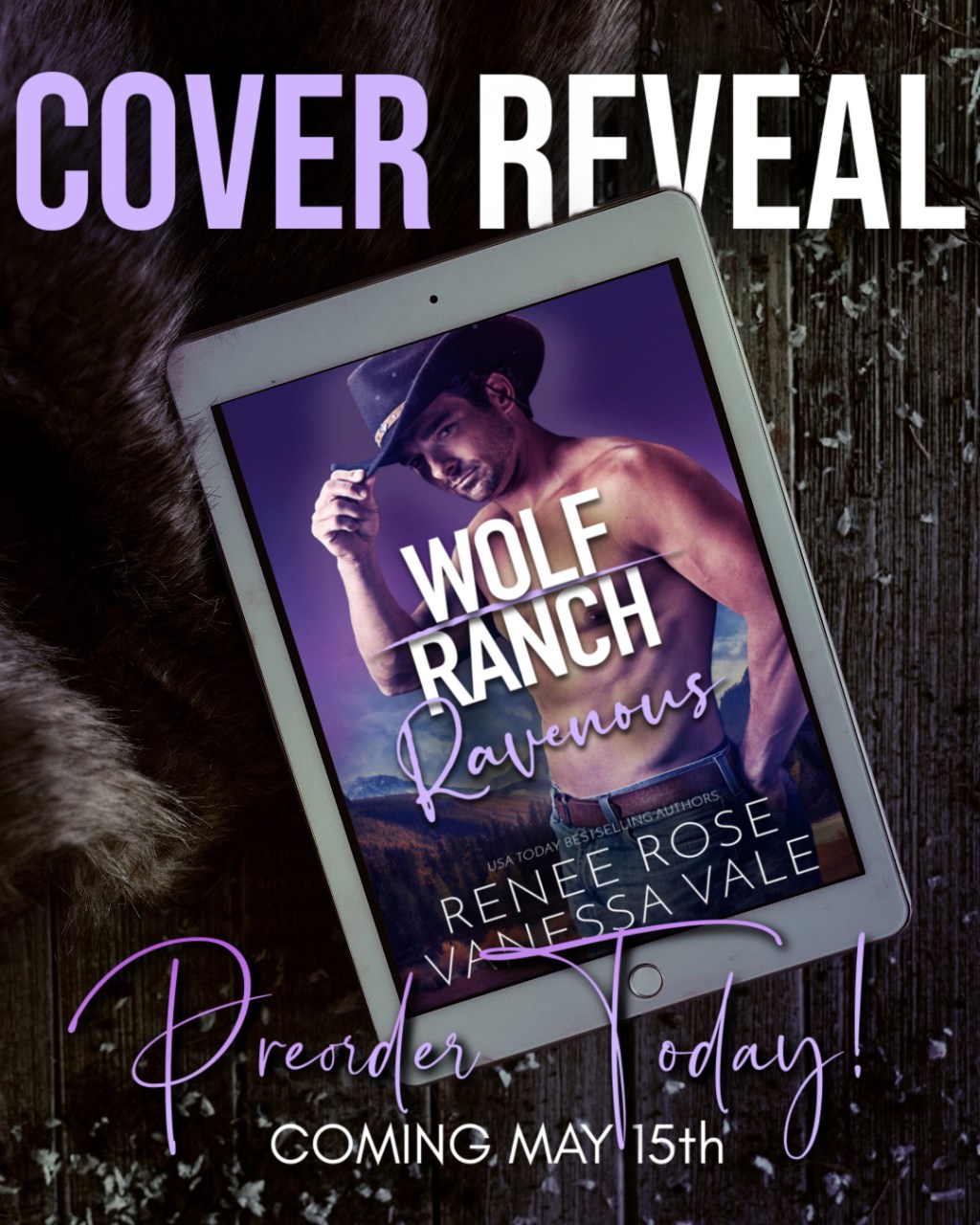 Wolf Ranch Ravenous by Renee Rose and Vanessa Vale (Cover Reveal) Cowboy&nbsp;Werewolves