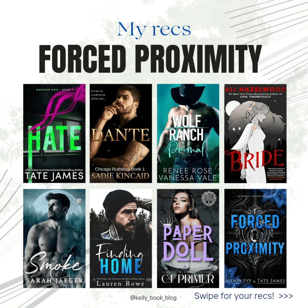 Trope Tuesday Recap (June 10, 2025) – Forced Proximity Romance Book&nbsp;Reccomendations
