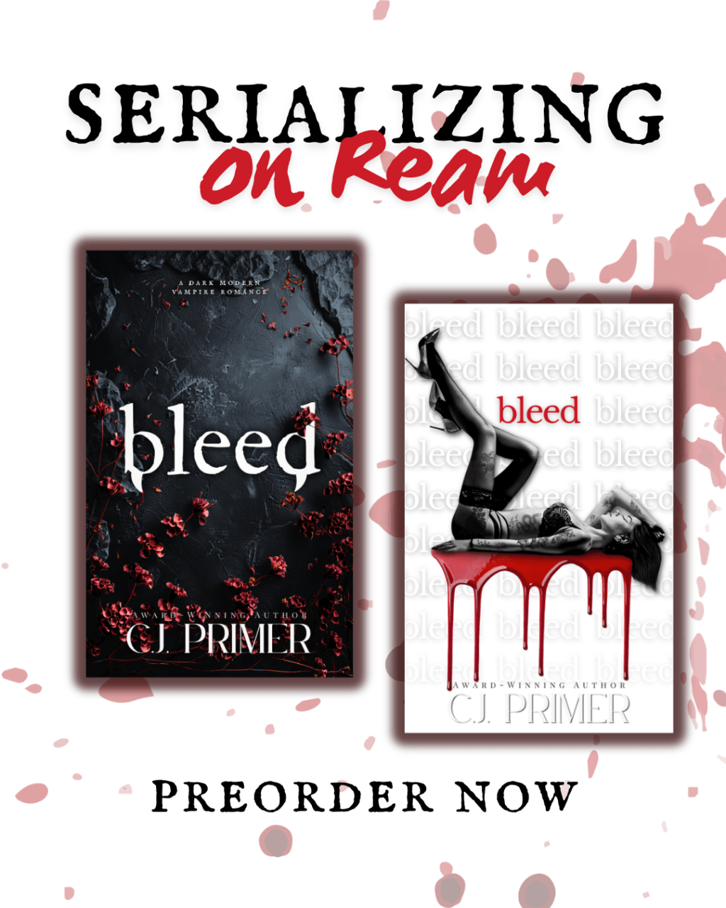 Bleed by C.J. Primer (Cover Reveal) Dark, Modern Vampire Romance