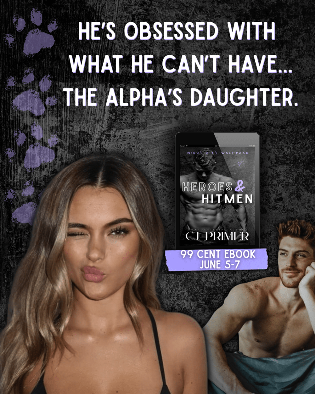 Heroes & Hitmen by C.J. Primer (Ebook Sale) Wolf Shifters, Fake Dating&nbsp;Romance