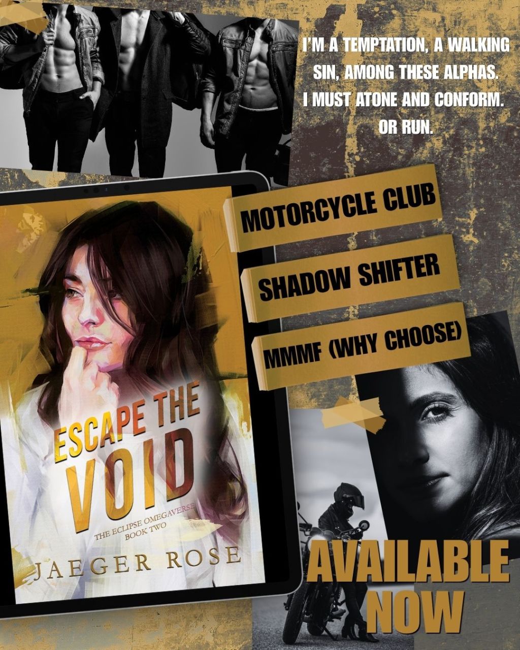 Escape the Void by Jaeger Rose (Release Blitz) Dark Motorcycle Club&nbsp;Omegaverse