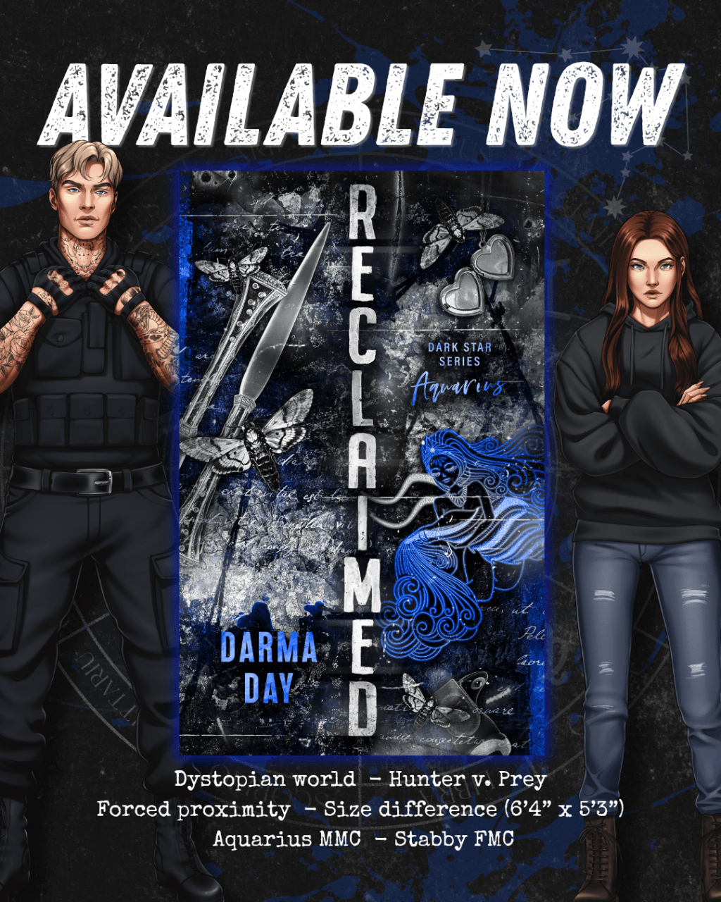 Reclaimed by Darma Day (5 Star Book Review) Dark, Dystopian Romance